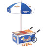 Nemco - Countertop Mini Hot Dog Cart w/ 2 x 1/6 Pans & 2 x 1/3 Pans - 6550-DW1