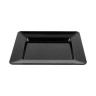 G.E.T - Milano 12" x 10" Black Rectangular Plate (12 Per Case) - ML-11-BK