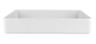 G.E.T - Milano 15.75" x 12" White Bento Box (6 Per Case) - ML-86-W