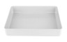 G.E.T - Milano 15.75" x 12" White Bento Box (6 Per Case) - ML-86-W