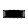 G.E.T - Milano 57.6 oz Black Rectangular Scalloped Tray (6 Per Case) - ML-87-BK