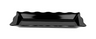 G.E.T - Milano 57.6 oz Black Rectangular Scalloped Tray (6 Per Case) - ML-87-BK