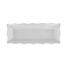 G.E.T - Milano 57.6 oz White Rectangular Scalloped Tray (6 Per Case) - ML-87-W
