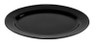 G.E.T - Milano 18" x 13.5" Black Oval Platter (12 Per Case) - OP-618-BK
