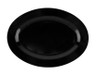 G.E.T - Milano 21" x 15" Black Oval Platter (12 Per Case) - OP-621-BK