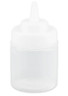 G.E.T - 8 oz Clear Wide Mouth Squeeze Bottle W/ Lid (36 Per Case) - SB-8-CL