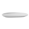 G.E.T - Riverstone 12" x 7.5" White Oval Coupe Dinner Plate (12 Per Case) - CS-1275-W
