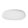 G.E.T - Riverstone 14" x 10" White Oval Coupe Platter (12 Per Case) - CS-1410-W