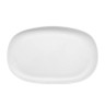 G.E.T - Riverstone 14" x 10" White Oval Coupe Platter (12 Per Case) - CS-1410-W