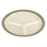 G.E.T - Diamond Cambridge 10.25" Ivory 3-Compartment Plate (12 Per Case) - CP-10-CA
