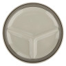G.E.T - Diamond Cambridge 10.25" Ivory 3-Compartment Plate (12 Per Case) - CP-10-CA