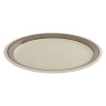 G.E.T - Diamond Cambridge 9" Ivory Narrow Rim Plate (24 Per Case) - NP-9-CA