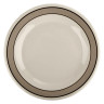 G.E.T - Diamond Cambridge 10.5" Ivory Wide Rim Plate (12 Per Case) - WP-10-CA