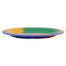 G.E.T - Diamond Celebration 9.75" x 7.25" Multi-Colored Oval Platter (24 Per Case) - OP-950-CE