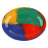 G.E.T - Diamond Celebration 9.75" x 7.25" Multi-Colored Oval Platter (24 Per Case) - OP-950-CE