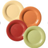 G.E.T - Diamond Harvest 9" Mixed Narrow Rim Plate (48 Per Case) - SP-NP-9-COMBO