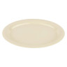 G.E.T - Diamond Ivory 13.5" x 10.25" Oval Platter (12 Per Case) - OP-135-DI