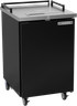 Beverage-Air - 24" Black Mobile Kegerator w/out Tap - BM23HC-B-28