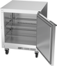 Beverage-Air - 27" Mobile Undercounter Refrigerator w/ 1 Solid Swing Door - UCR27AHC