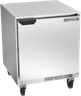 Beverage-Air - 27" Mobile Undercounter Shallow Depth Refrigerator w/ 1 Solid Swing Door - UCR27HC