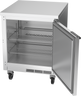 Beverage-Air - 27" Mobile Worktop Refrigerator w/ 1 Solid Swing Door - WTR27AHC-FLT
