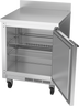 Beverage-Air - 27" Mobile Worktop Shallow Depth Refrigerator w/ 1 Solid Swing Door - WTR27HC
