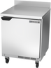 Beverage-Air - 27" Mobile Worktop Shallow Depth Refrigerator w/ 1 Solid Swing Door - WTR27HC