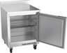 Beverage-Air - 27" Mobile Worktop Shallow Depth Refrigerator w/ 1 Solid Swing Door & Foamed-In Backsplash - WTR27HC-FIP