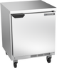 Beverage-Air - 27" Mobile Worktop Shallow Depth Refrigerator w/ 1 Solid Swing Door - WTR27HC-FLT