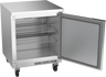 Beverage-Air - 27" Mobile Worktop Shallow Depth Refrigerator w/ 1 Solid Swing Door - WTR27HC-FLT