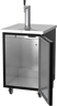 Beverage-Air - 24" Black Mobile Kegerator - DD24HC-1-B