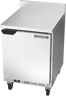 Beverage-Air - 24" Mobile Worktop Freezer w/ 1 Solid Swing Door & Foamed-In Backsplash - WTF24AHC-FIP