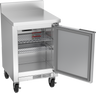 Beverage-Air - 20" Mobile Worktop Shallow Depth Refrigerator w/ 1 Solid Swing Door & Foamed-In Backsplash - WTR20HC-FIP