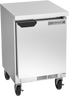 Beverage-Air - 20" Mobile Worktop Shallow Depth Refrigerator w/ 1 Solid Swing Door - WTR20HC-FLT