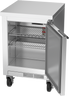 Beverage-Air - 20" Mobile Worktop Shallow Depth Refrigerator w/ 1 Solid Swing Door - WTR20HC-FLT