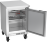 Beverage-Air - 20" Mobile Worktop Shallow Depth Refrigerator w/ 1 Solid Swing Door - WTR20HC-FLT