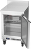 Beverage-Air - 20" Mobile Worktop Shallow Depth Freezer w/ 1 Solid Swing Door & Foamed-In Backsplash - WTF20HC-FIP