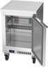 Beverage-Air - 20" Mobile Worktop Shallow Depth Freezer w/ 1 Solid Swing Door - WTF20HC-FLT