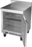 Beverage-Air - 27" Mobile Worktop Shallow Depth Freezer w/ 1 Solid Swing Door & Foamed-In Backsplash - WTF27HC-FIP