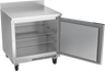 Beverage-Air - 32" Mobile Worktop Refrigerator w/ 1 Solid Swing Door - WTR32AHC