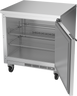 Beverage-Air - 32" Mobile Worktop Refrigerator w/ 1 Solid Swing Door - WTR32AHC-FLT