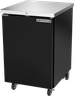 Beverage-Air - 24" Black Mobile Food Rated Back Bar w/ 1 Solid Swing Door - BB24HC-1-F-B