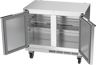 Beverage-Air - 34" Mobile Undercounter Shallow Depth Refrigerator w/ 2 Solid Swing Doors - UCR34HC