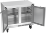 Beverage-Air - 34" Mobile Undercounter Shallow Depth Refrigerator w/ 2 Solid Swing Doors - UCR34HC