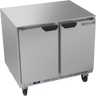Beverage-Air - 36" Mobile Undercounter Refrigerator w/ 2 Solid Swing Doors - UCR36AHC