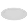 G.E.T - Diamond White 13.5" x 10.25" Oval Platter (12 Per Case) - OP-135-DW