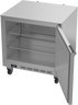 Beverage-Air - 32" Mobile Undercounter Freezer w/ 1 Solid Swing Door - UCF32AHC