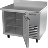 Beverage-Air - 41" Mobile Worktop Refrigerator w/ 1 Solid Swing Door & Foamed-In Backsplash - WTR41AHC