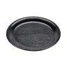 G.E.T - Etchedware 6.5" Textured Black Narrow Rim Plate (24 Per Case) - NP-6-BK