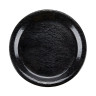G.E.T - Etchedware 6.5" Textured Black Narrow Rim Plate (24 Per Case) - NP-6-BK